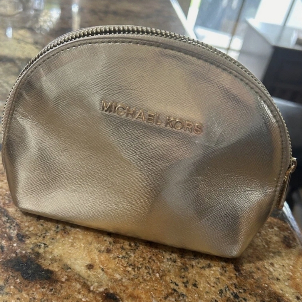 Michael Kors Gold Cosmetic Bag - Picture 4 of 9